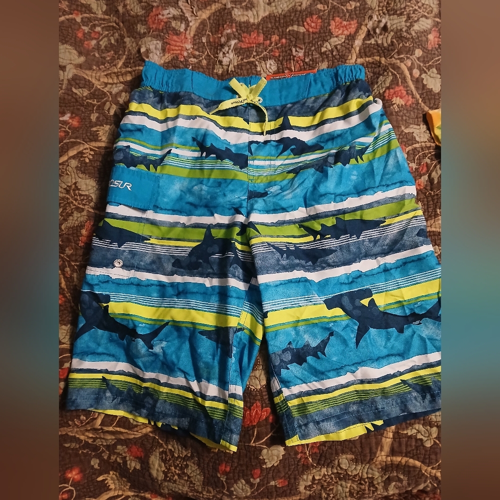 ZeroXposur Deep‎ Aqua Surf Shorts. Boys 14/16